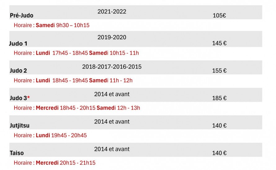 Saison 2026 - 2027